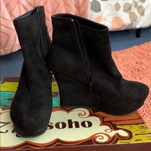 Black ankle boots